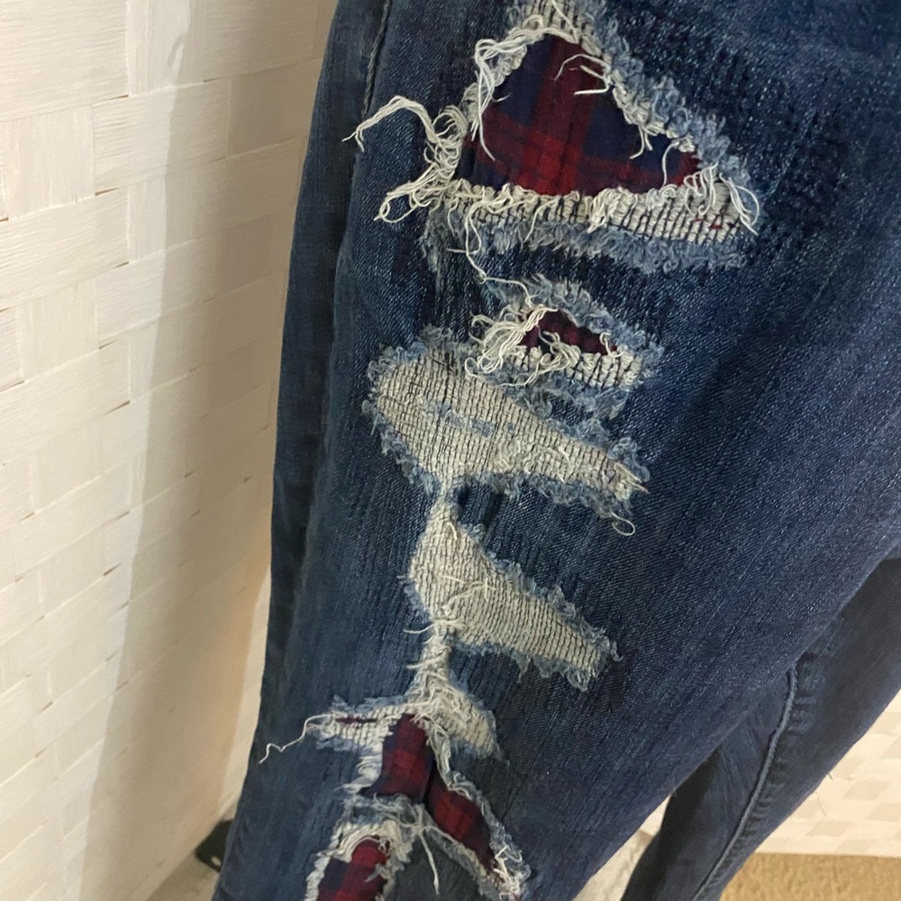 Torrid Distressed Blue Jeans for Women - Picture 4 of 5